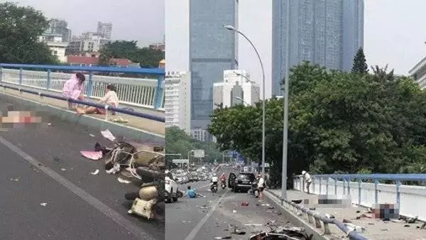 兇嫌因感情問題,將女友和3名家人滅口後,駕車逃離卻遇塞車 , 他發狂衝撞其他摩哆,再下車砍死2人