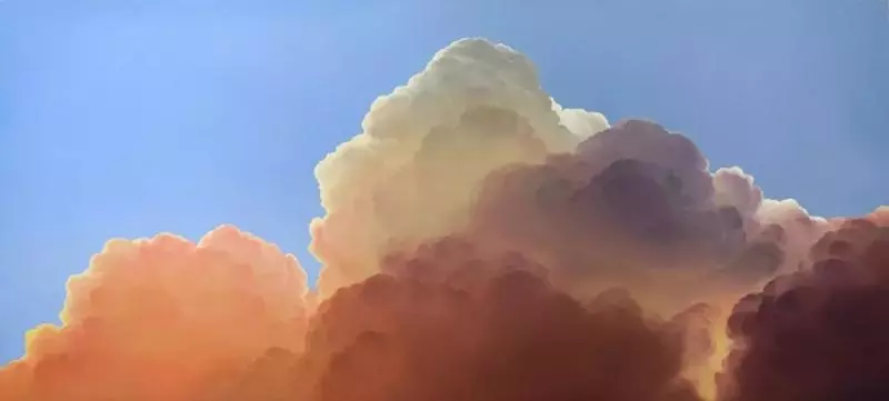 一朵雲畫10年,34歲宅男把雲畫活了,每一幅色彩都無比驚艷