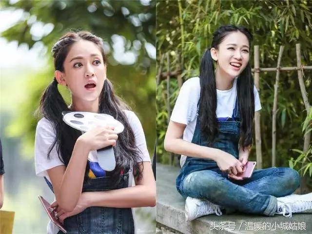 女星雙馬尾造型,楊穎像鄰家女孩,謝娜年輕10歲,趙麗穎萌到我了