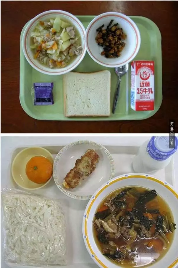 20個不同國家的「學生校內營養午餐」大比拼,看完後你才會發現原來台灣小孩真的很幸福