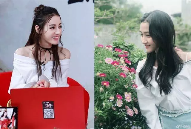 21歲關曉彤和26歲熱巴同時撞衫,一個美如女神,一個卻像路人