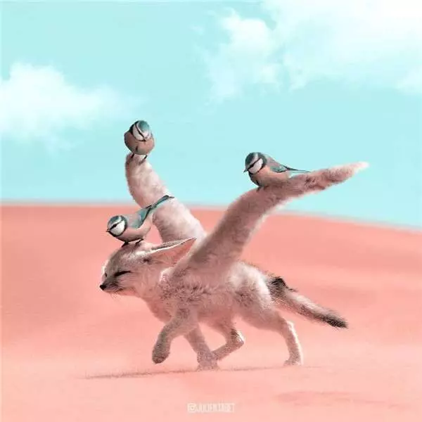 希望會成真的「魔幻動物世界」 法國藝術家靠PS實現腦子裡的想像 - PageCup