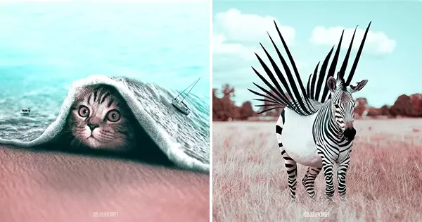 希望會成真的「魔幻動物世界」 法國藝術家靠PS實現腦子裡的想像 - PageCup