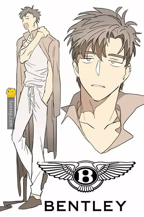 這個插畫家把16個汽車品牌「擬人化」 #11勞斯萊斯也太貴氣了吧
