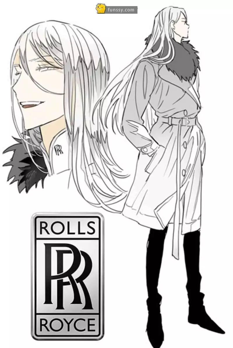 這個插畫家把16個汽車品牌「擬人化」 #11勞斯萊斯也太貴氣了吧