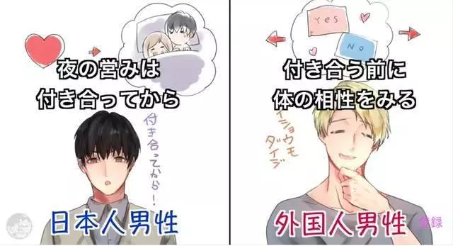 10張日男VS洋男的喜好對比圖~~~