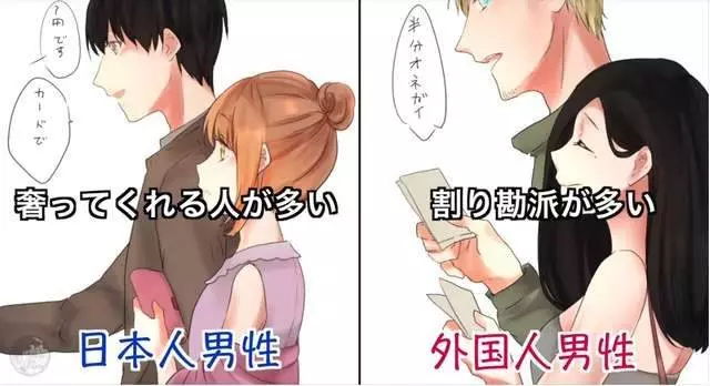 10張日男VS洋男的喜好對比圖~~~