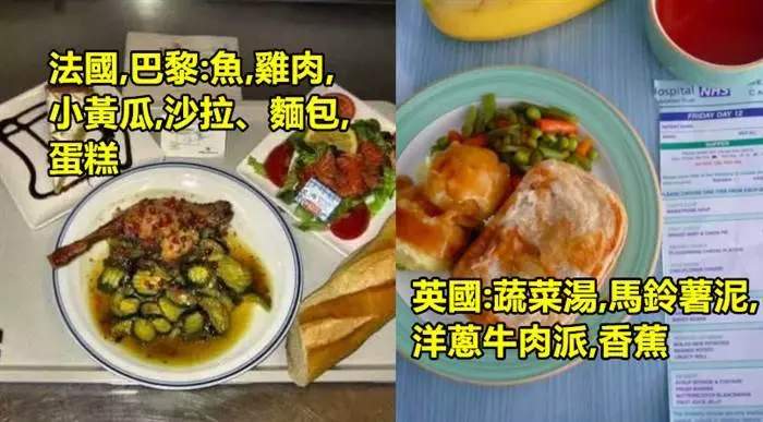 17個國家的「醫院大餐」 最後一個也太豐富了吧