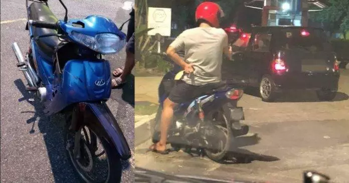 武吉加里爾及大城堡地區出現以假車禍真詐騙的詐財華裔摩哆騎士