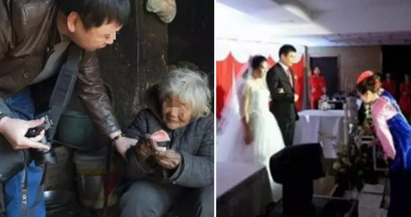 撿破爛的乞丐母參加兒子婚禮時被親家譏寒酸,直到酒店老闆來埋單後才知身分很不一般!