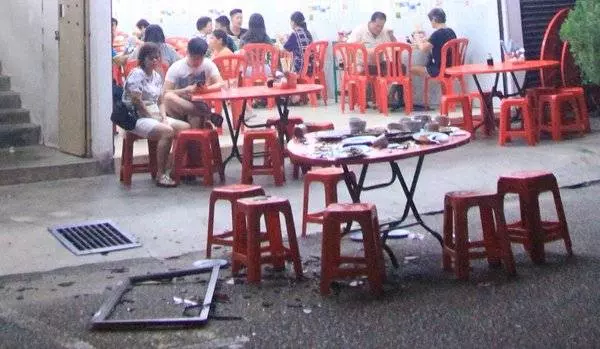 餐室前3樓墜下 玻璃窗砸傷食客