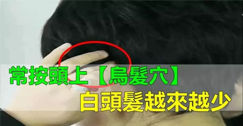 白頭髮不用再染了常按頭上【烏髮穴】,白髮越來越少