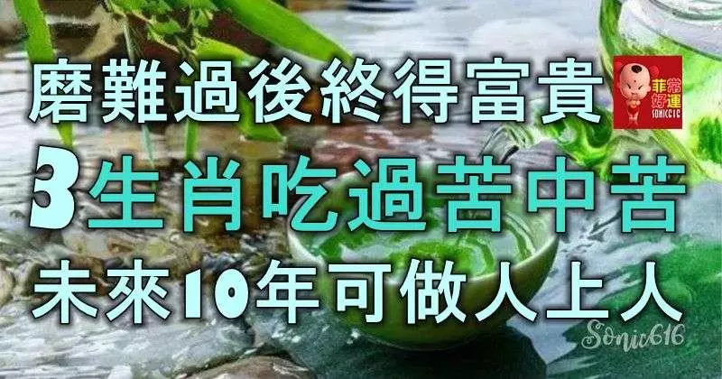 磨難過後終得富貴,3大生肖吃過苦中苦,未來10年可做人上人