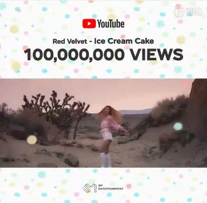 [Red Velvet][新聞]181228 《Ice Cream Cake》MV YouTube播放量突破1億！