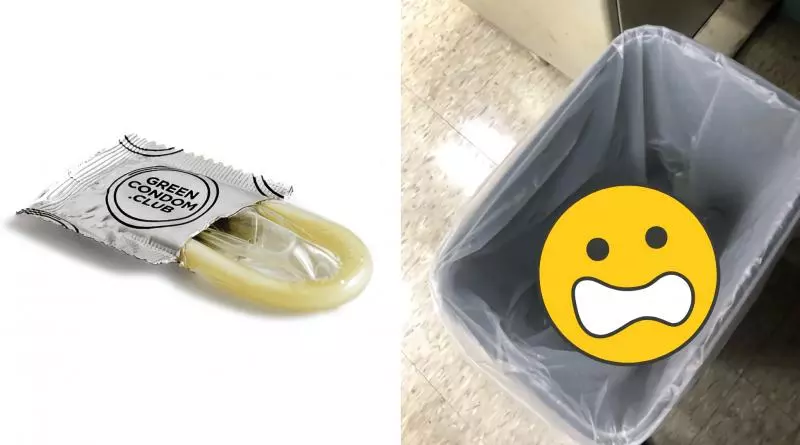 嚇暈!公司垃圾桶驚見「用過套套」 她尖叫後卻笑了