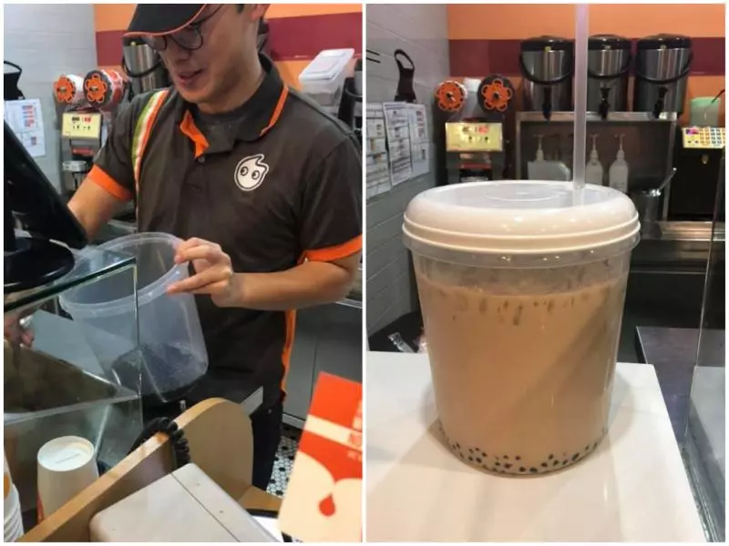 紐約COCO超佛心!客製11公升珍奶 滿足亞裔女孩生日願望