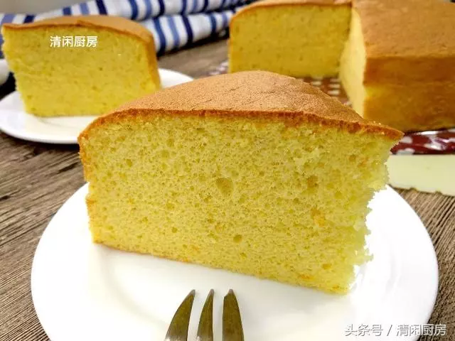 香橙海綿蛋糕的做法,蛋糕蓬鬆有彈性,非常濃郁的香橙味