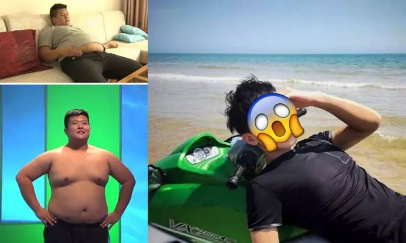 所有胖子都系潛力股!300磅內地胖子祖嘉澤 瘦身激減109磅成為超正男神