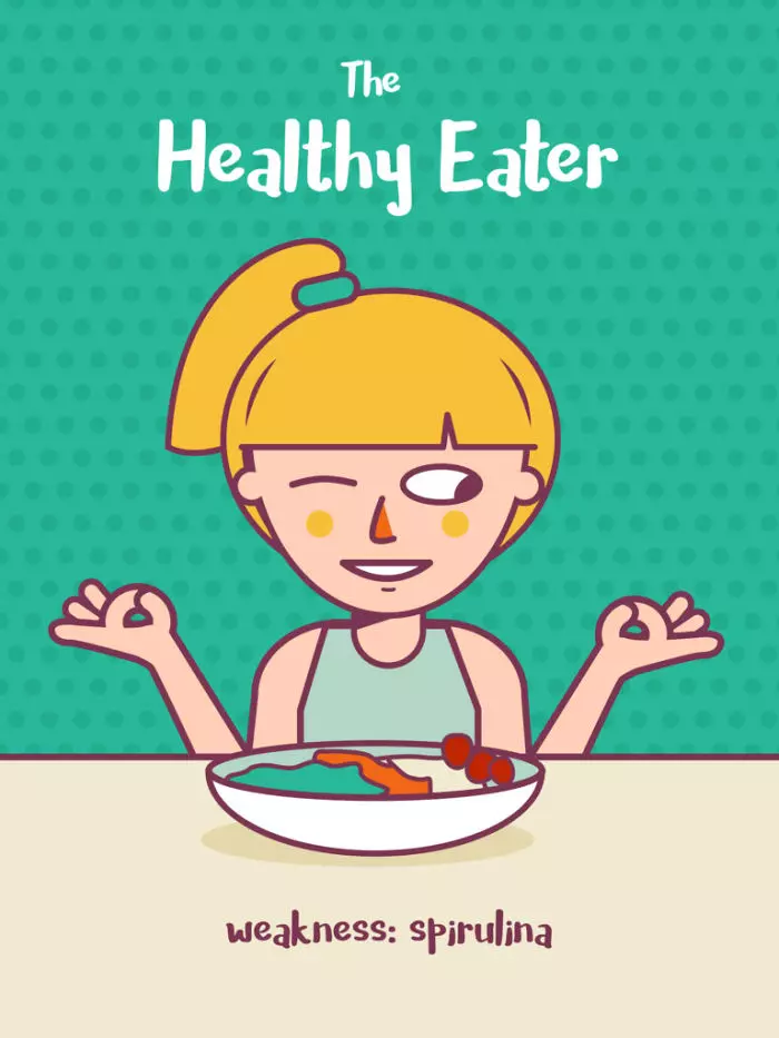 你是哪一種食客?插畫家畫出「11種吃飯模式」 誰也是手機先吃型啊~