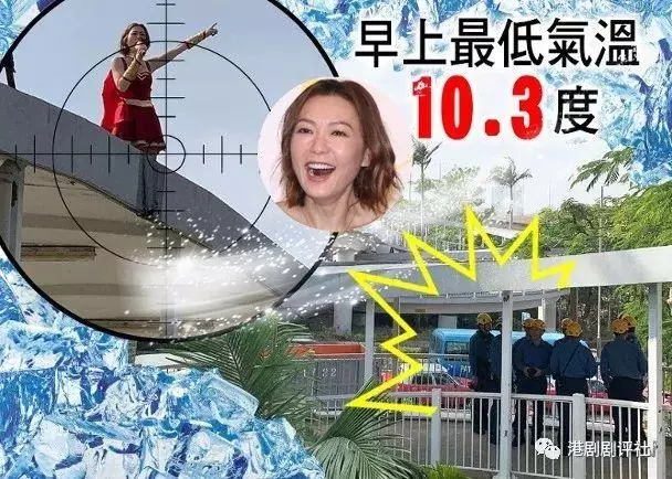 很危險啊! 視後在天橋頂拍劇 ,結果驚動消防員