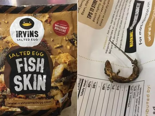 鹹蛋魚皮 有炸壁虎! 新加坡Irvins Salted Egg道歉
