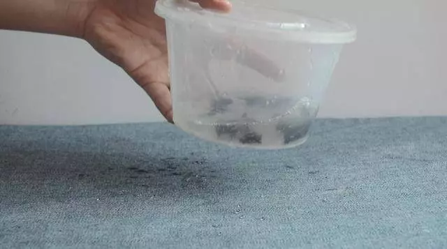 圓形打包盒蓋子上戳幾個洞 放冰箱裡太實用了 看到的人都誇好