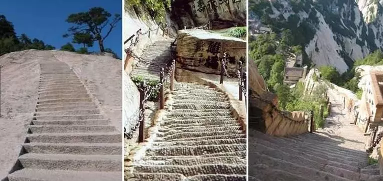 全世界最恐怖棧道:光看圖就腿軟!終點的「神秘茶屋」卻讓成千上萬的人甘願冒險