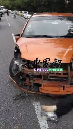 遇車禍誤踩油門拋車外,女司機自己撞死自己 !