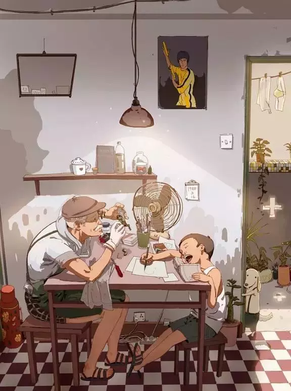 一組讓80,90後感動淚流滿面的插畫 這才是我們的青春