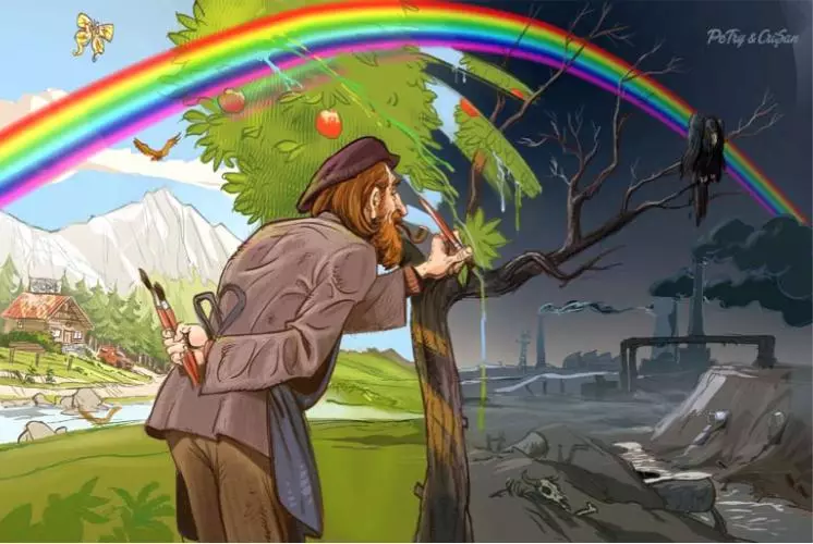 諷刺到最高點! 12張插畫畫出整個社會「不想戳破的潛在價值觀」