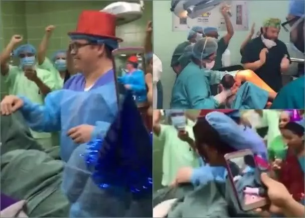 瘋狂!孕婦跨年夜痛苦分娩,醫護不顧風險狂歡倒數接生新年寶寶!
