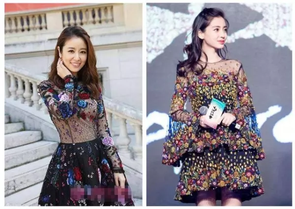 29歲楊穎與42歲林心如尷尬撞衫...霍建華一旁偷笑,黃曉明則是一臉尷尬阿!