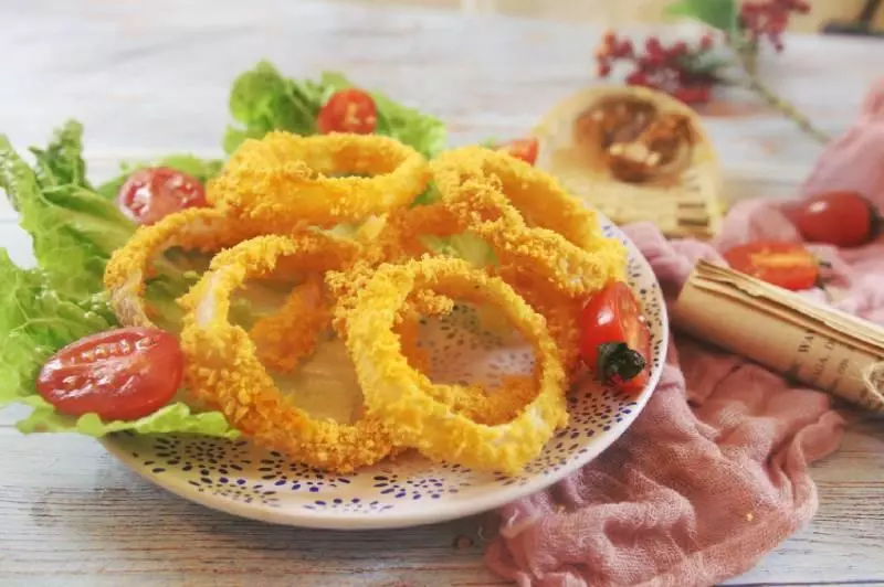 教你一款自製零食,非油炸的洋蔥圈,美味又健康