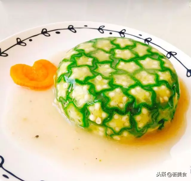 秋葵最好看的做法,網紅秋葵土豆泥繡球,全家人都愛吃的冬季早餐