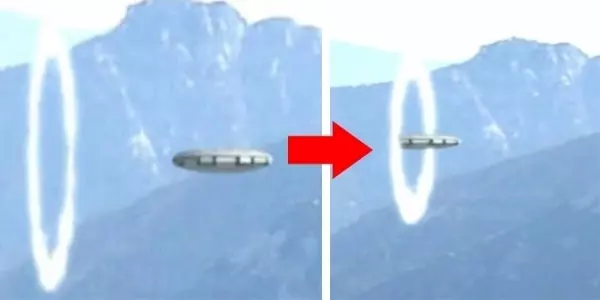 男子驚見半空中有「UFO進入詭異白圈」!他拍下這驚人畫面後,下一秒UFO的舉動讓大家都看傻了!