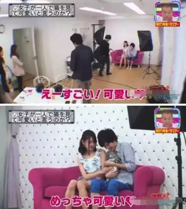 節目為了測試「日本女生到底有多做作」,讓她們跟小鮮肉獨處一室,接著攝影機拍到了「最真實的一面¨¨!」