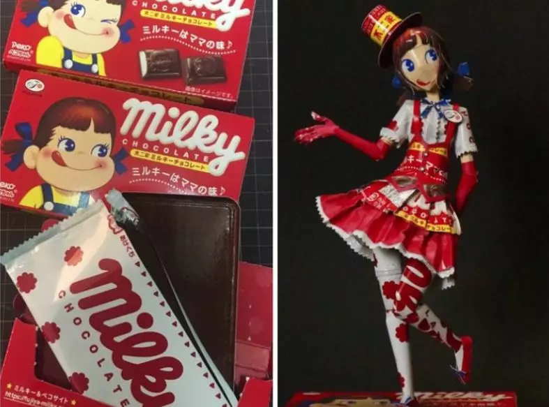 他吃完零食靈機一動「小熊餅乾盒→超萌小鼓手」!品客叔叔「巧手一變成韓系美男團」萬人讚翻