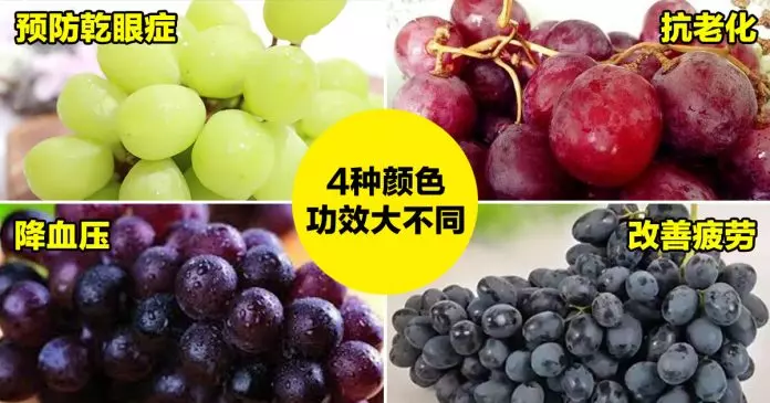 現在才懂原來「不同顏色的葡萄」有不同的功效 以後照著這樣吃就對了