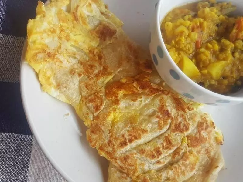 超香脆 ! 【印度煎餅】Roti Canai 的做法大公開! 比外面賣的更香更脆!