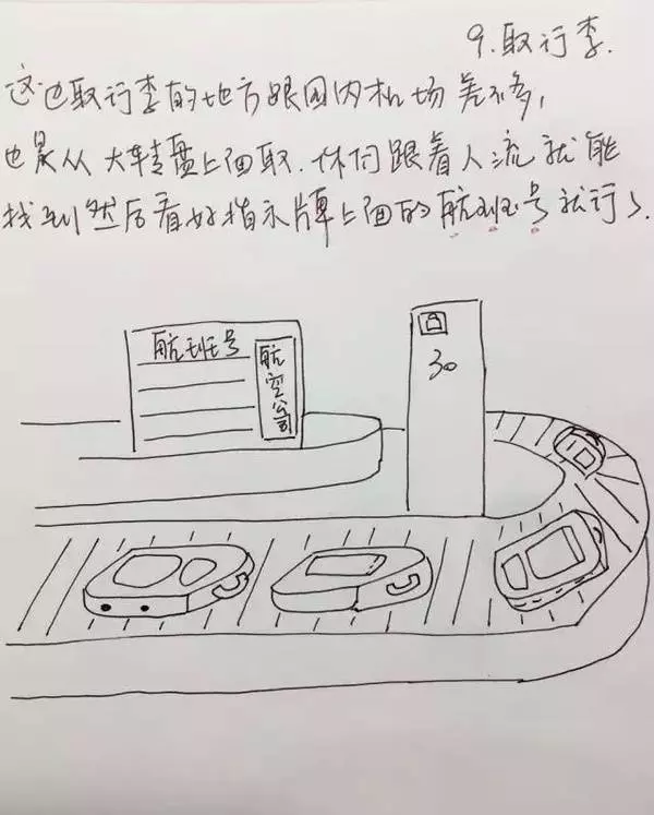 60歲父母首次出國又不懂英語,女兒手繪史上最強「出入境攻略」感動了千萬人!