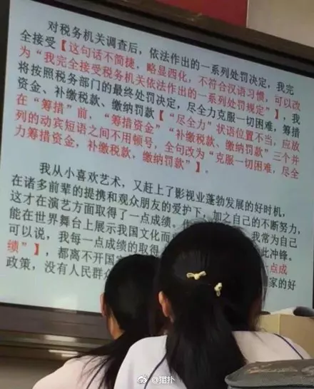 范冰冰道歉信被抓出「10大語法錯誤」 慘變語文教材警惕中學生!