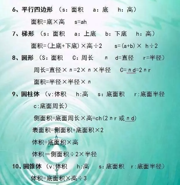 博士媽媽太厲害了,把公式表貼牆上,天天給兒子背,考試不下98分