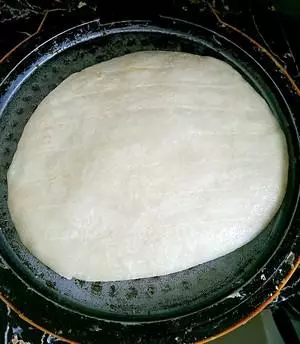 烙大餅的家常做法,看著就好吃哦