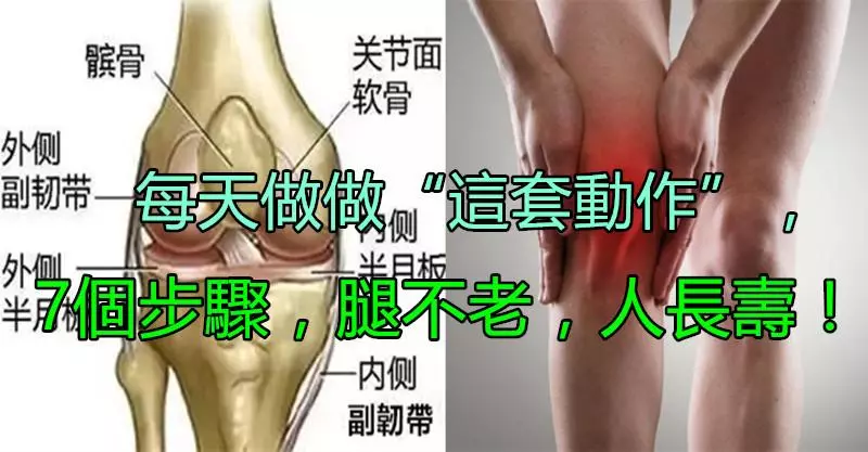 50歲後護好一雙腿,輕輕鬆鬆過百歲!每天做做「這套動作」,7個步驟,腿不老,人長壽!