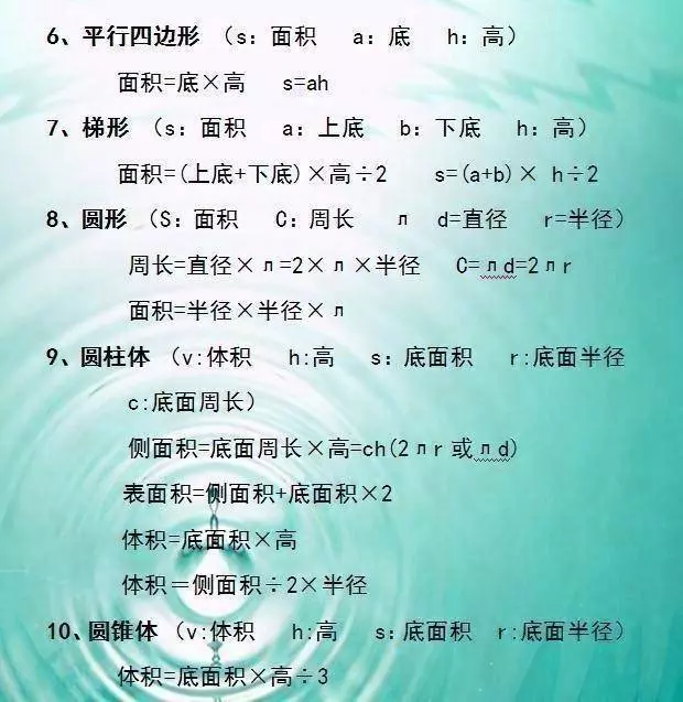 博士媽媽太厲害了,把公式表貼牆上,天天給兒子背,考試不下98分