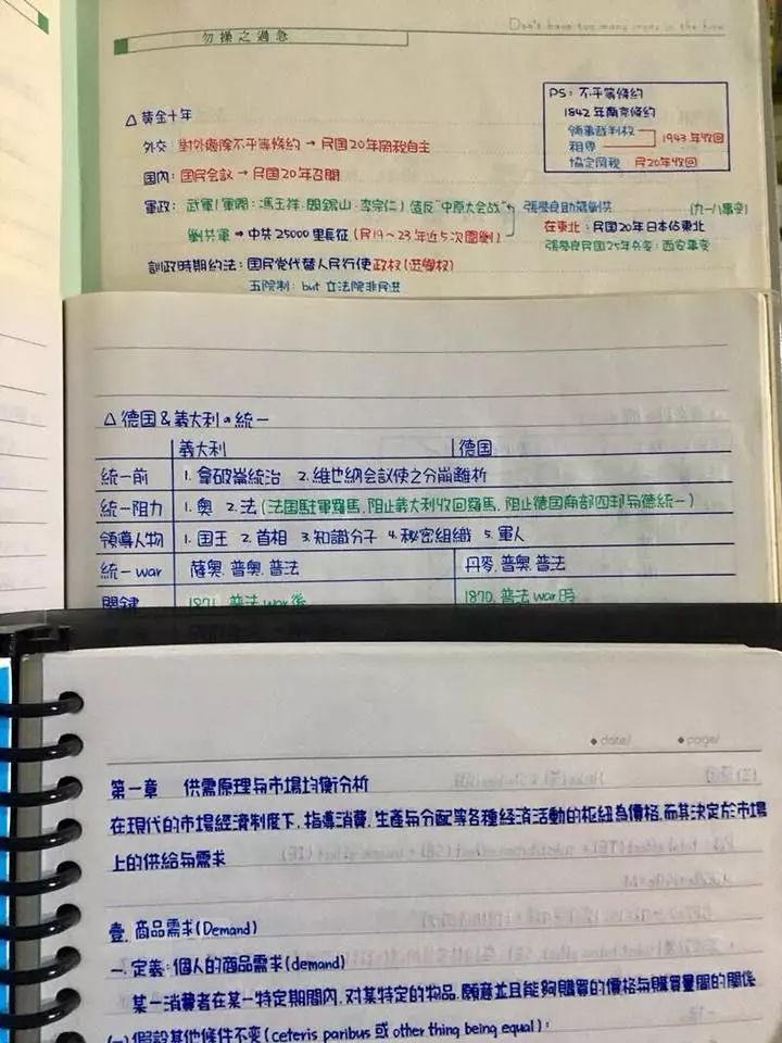 翻出高中筆記本!「3色筆記」認真到自己嚇歪 po網分享被讚爆:人體打字機4你~