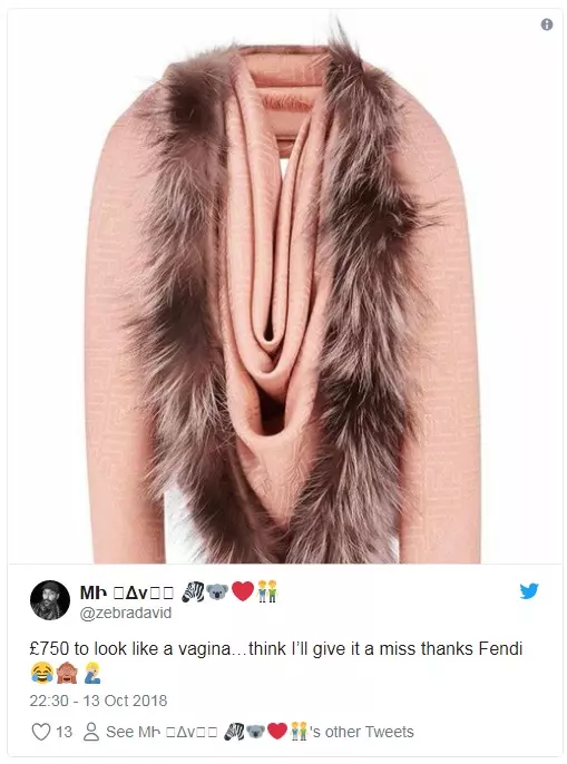 時尚品牌推新款皮草披肩 網見商品「像把女人那裡套在脖子上」崩潰買不下手QQ