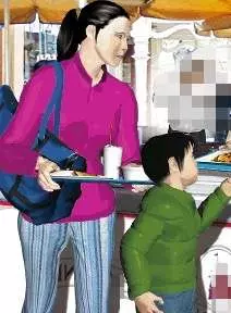 母子倆吃早餐忘記付錢,攤販沒追出去討錢,竟因此救了自己的女兒一命!