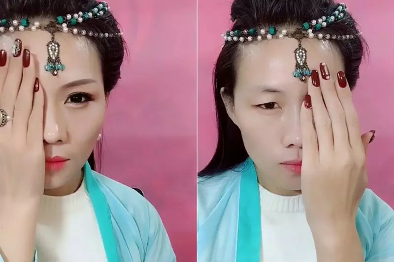 一人頂半個演藝圈! 村姑超強仿妝震撼網友 劉嘉玲也驚呼:妝化得比我好