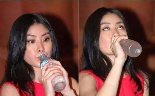 女明星「喝水」美貌醜態百百款!范冰冰喝水被批「吸奶瓶」而劉亦菲「喝水」永遠最美!